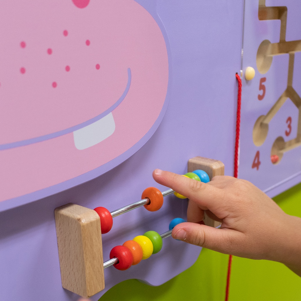 Hippo Activity Wall Panel - 18m+ - Toddler Activity Center