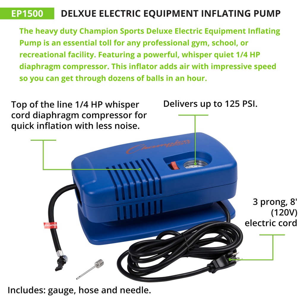 Deluxe Electric Inflating Pump