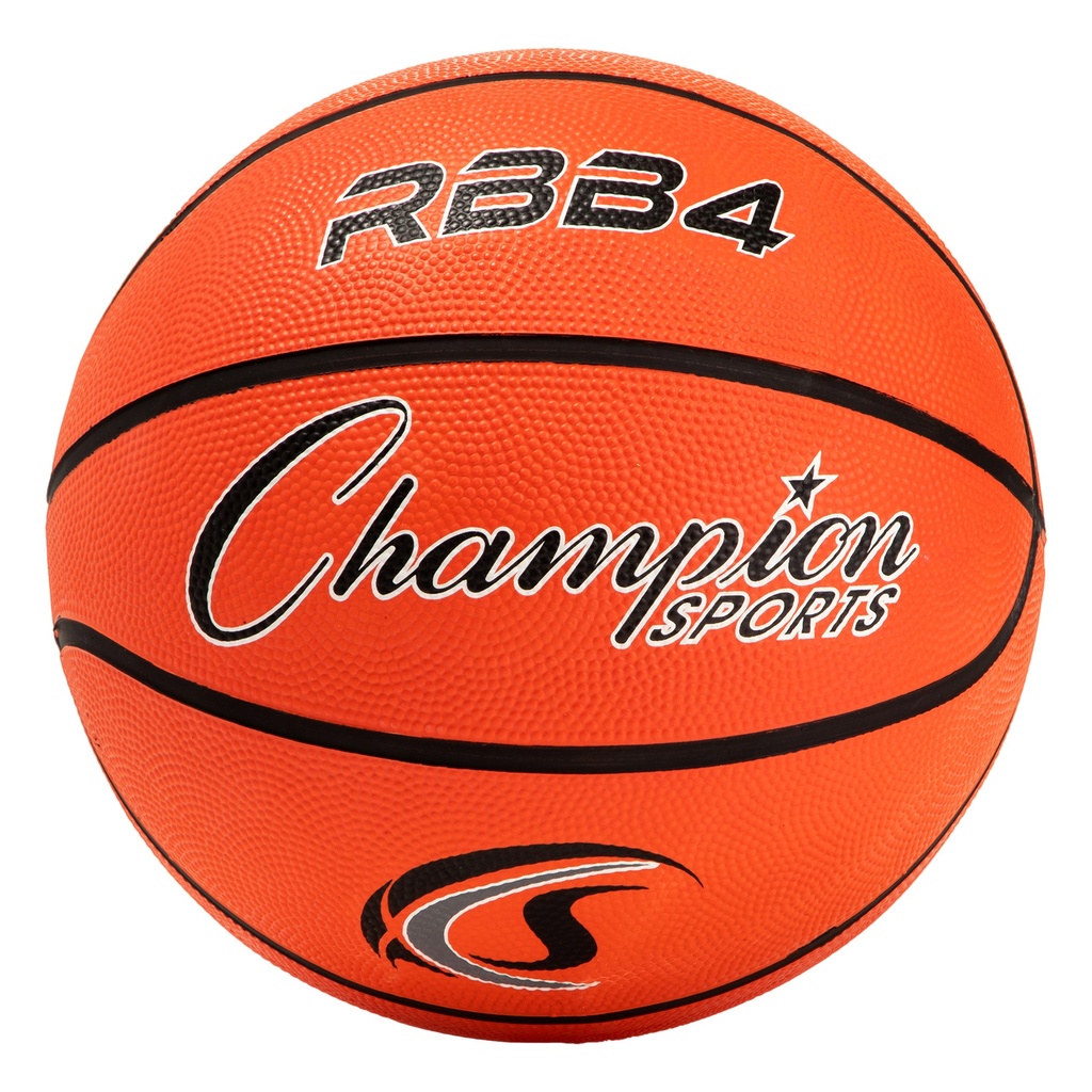 Intermediate Rubber Basketball, Size 6, Orange, Pack of 2