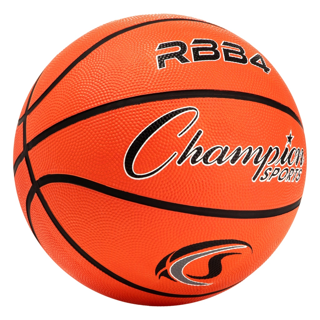 Intermediate Rubber Basketball, Size 6, Orange, Pack of 2