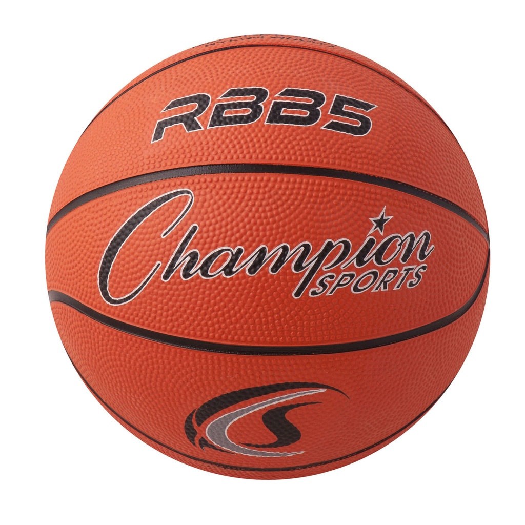 Mini Rubber Basketball, Orange, Pack of 3