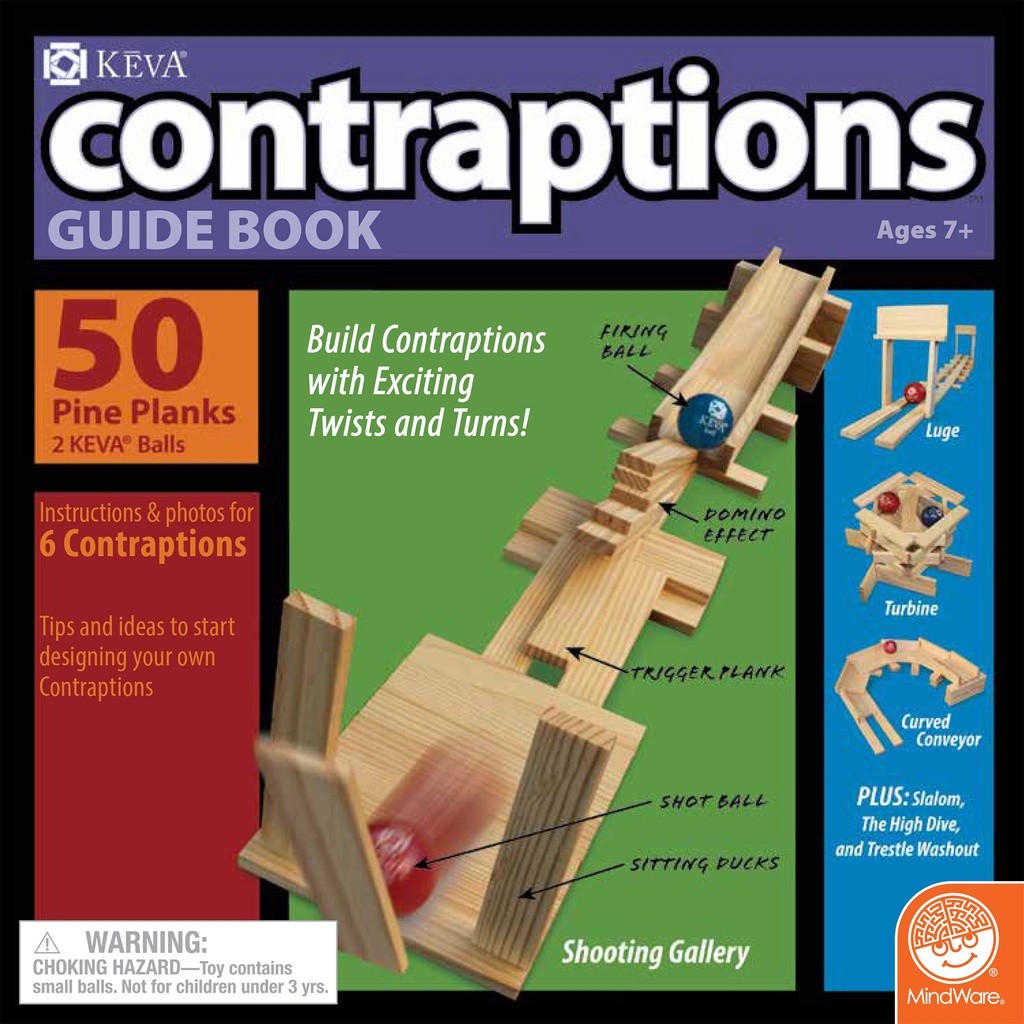 KEVA® Contraptions Plank Building Set, 50 Pieces