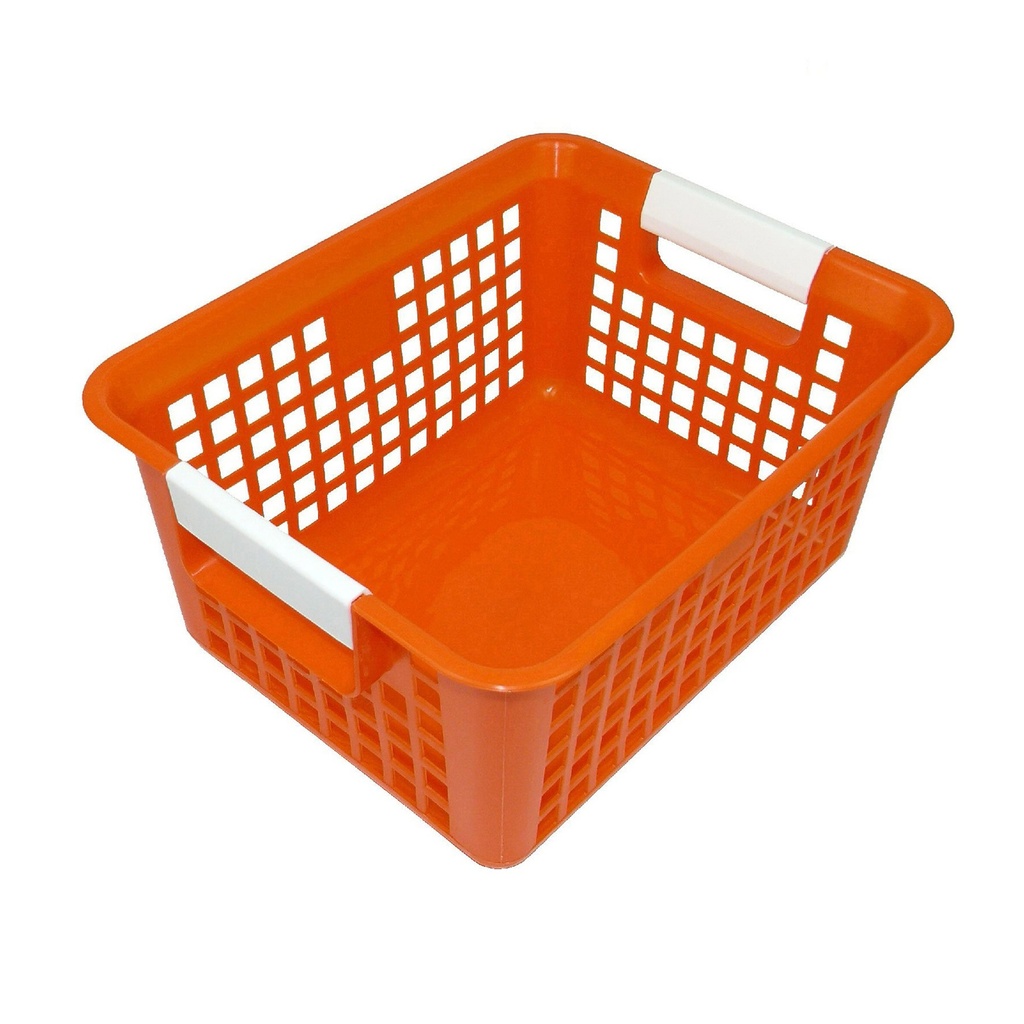 Tattle® Book Basket, Orange, Pack of 3