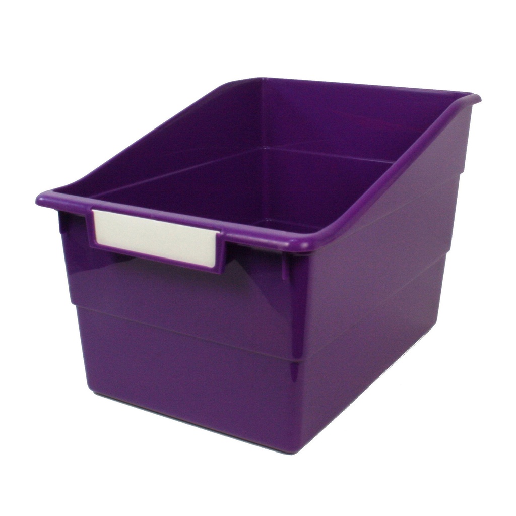 Tattle® Wide Shelf File, Purple, Pack of 3