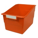 Tattle® Wide Shelf File, Orange, Pack of 3