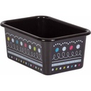 Chalkboard Brights Small Plastic Storage Bin, Pack of 3