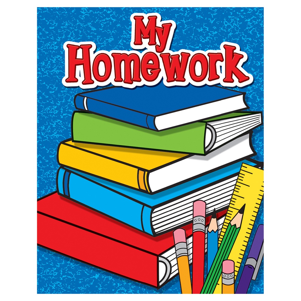 My Homework Pocket Folder, Pack of 6