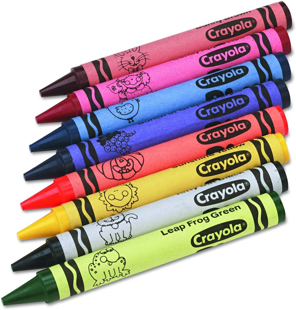 8 Pack Jumbo Crayon Box with Full Color Decal - 865890-FCD