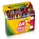 64 Regular Size Crayons 3ct