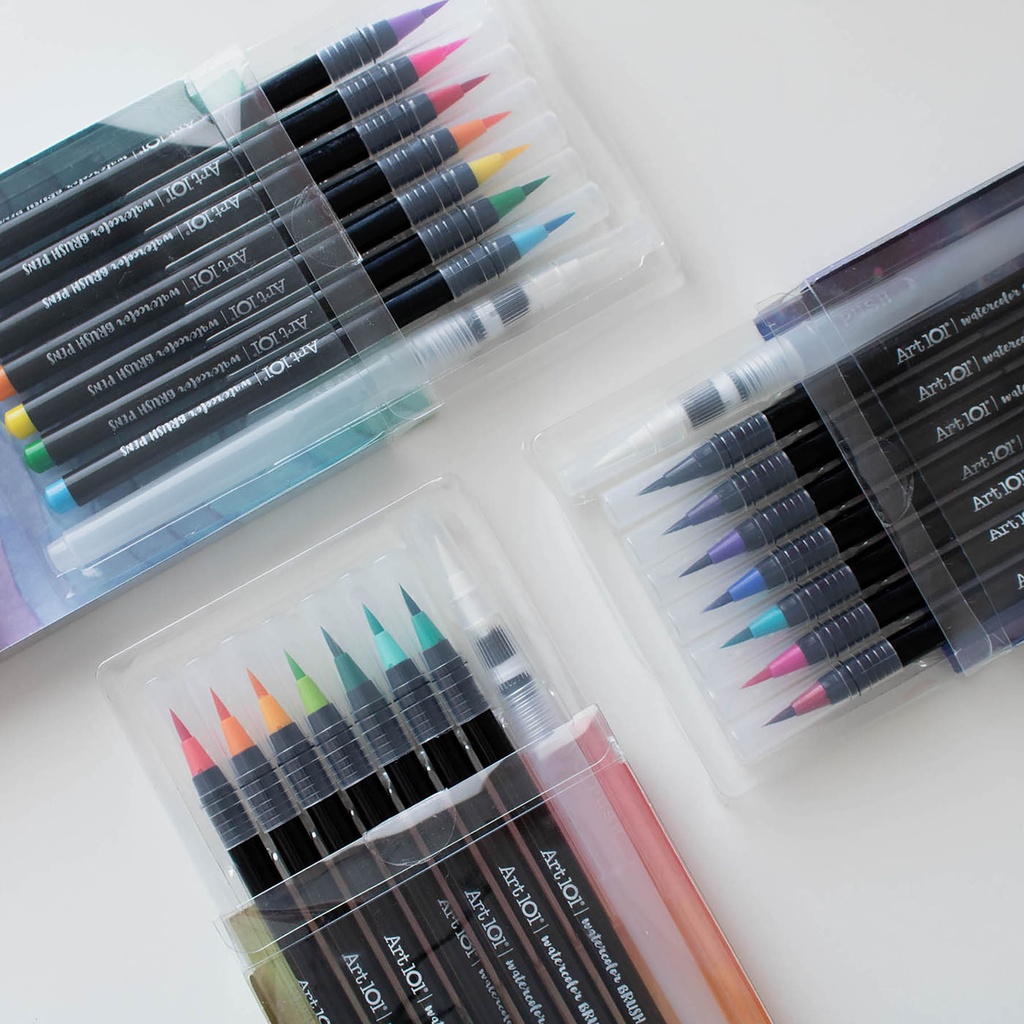 Watercolor Brush Pens 24-Pack