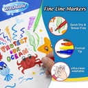 240 Fine Line Washable Markers in 20 Assorted Colors