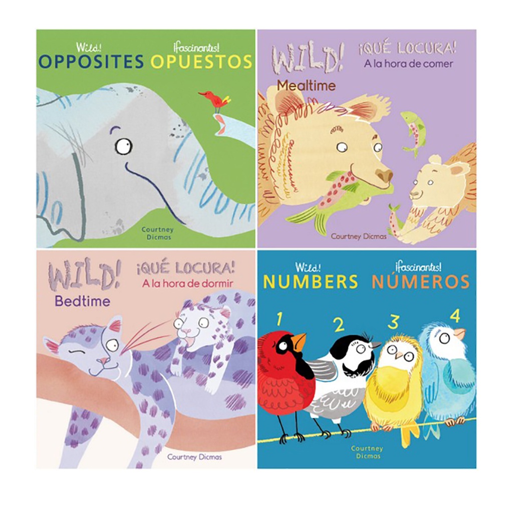 Wild Concepts! Bilingual Spanish/English Board Book Set 8-Book Set