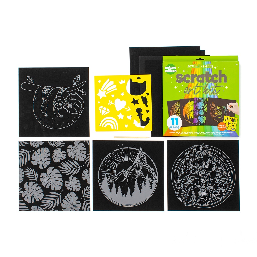 Scratch Art Kit 3-Pack