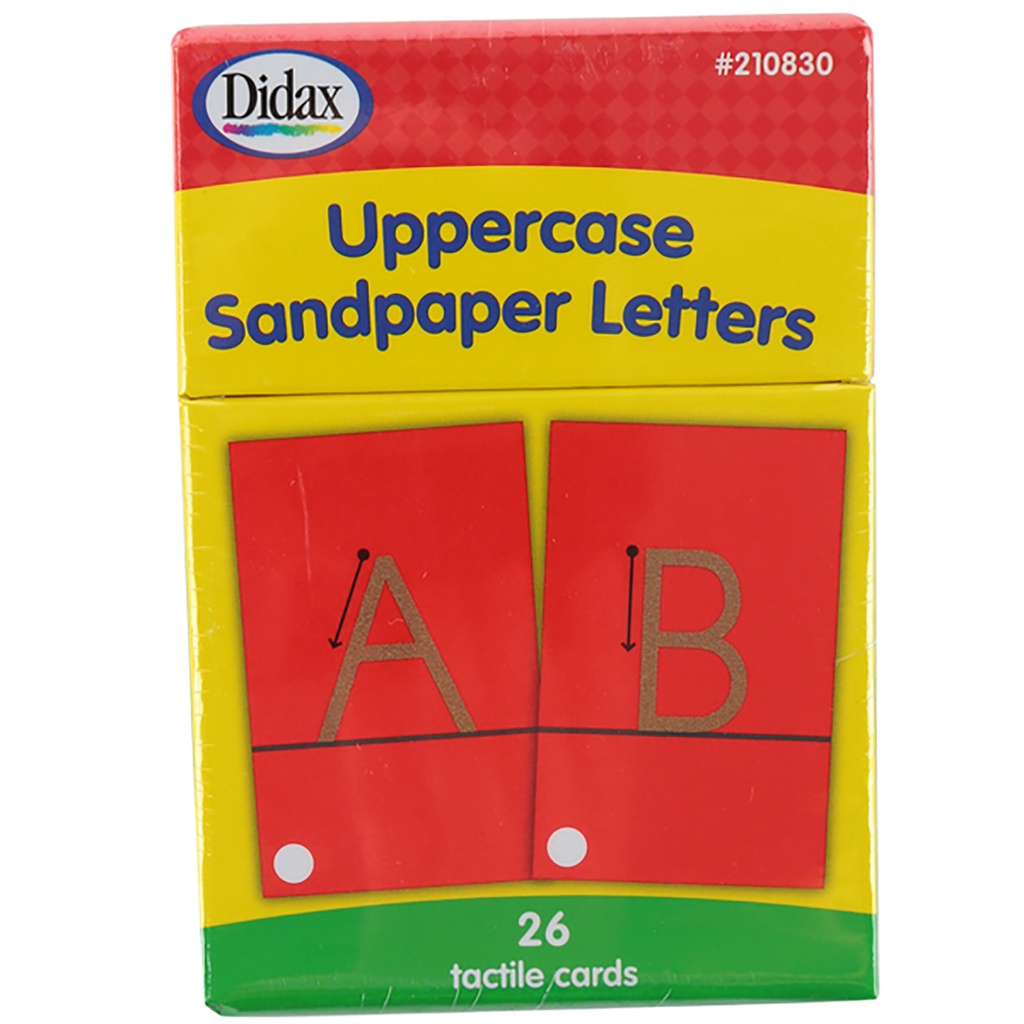 Tactile Sandpaper Uppercase Letters