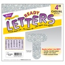 Silver Sparkle 4" Casual UC Ready Letters®