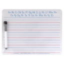 9" x 12" 2-Sided Ruled/Plain Handwriting Whiteboard with Marker/Eraser Sets 5ct