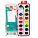 Washable 16 Colors Oval Pan Water Color Sets w/Brush 12 Sets