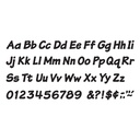 Black 4-Inch Italic Uppercase/Lowercase Combo Pack Ready Letters®