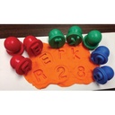 Easy Grip Lowercase Alphabet Dough and Paint Stampers Set of 27