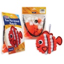 Felt & Pom Pon Animal Craft Kits: Schnauzer, Beagle, Cat, Bee, Clownfish & Owl