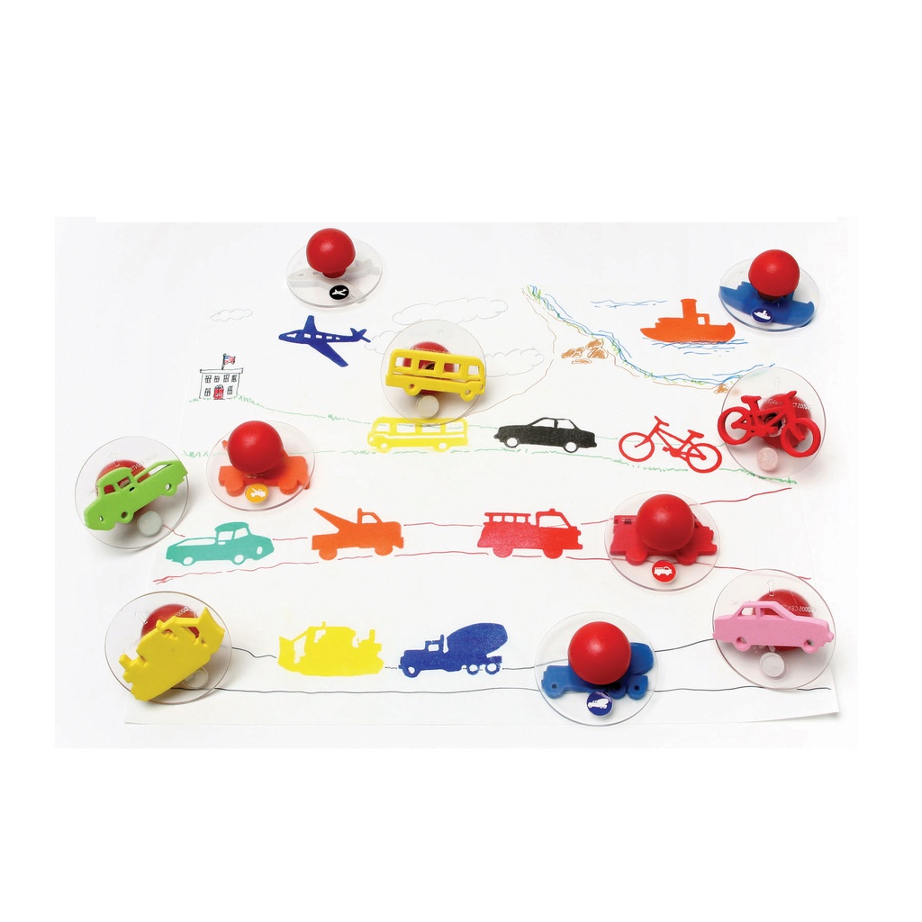 Transportation Vehicles Set 1 Giant Stampers Set of 10