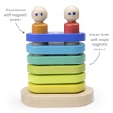 Rainbow Magnetic Floating Wooden Stacker