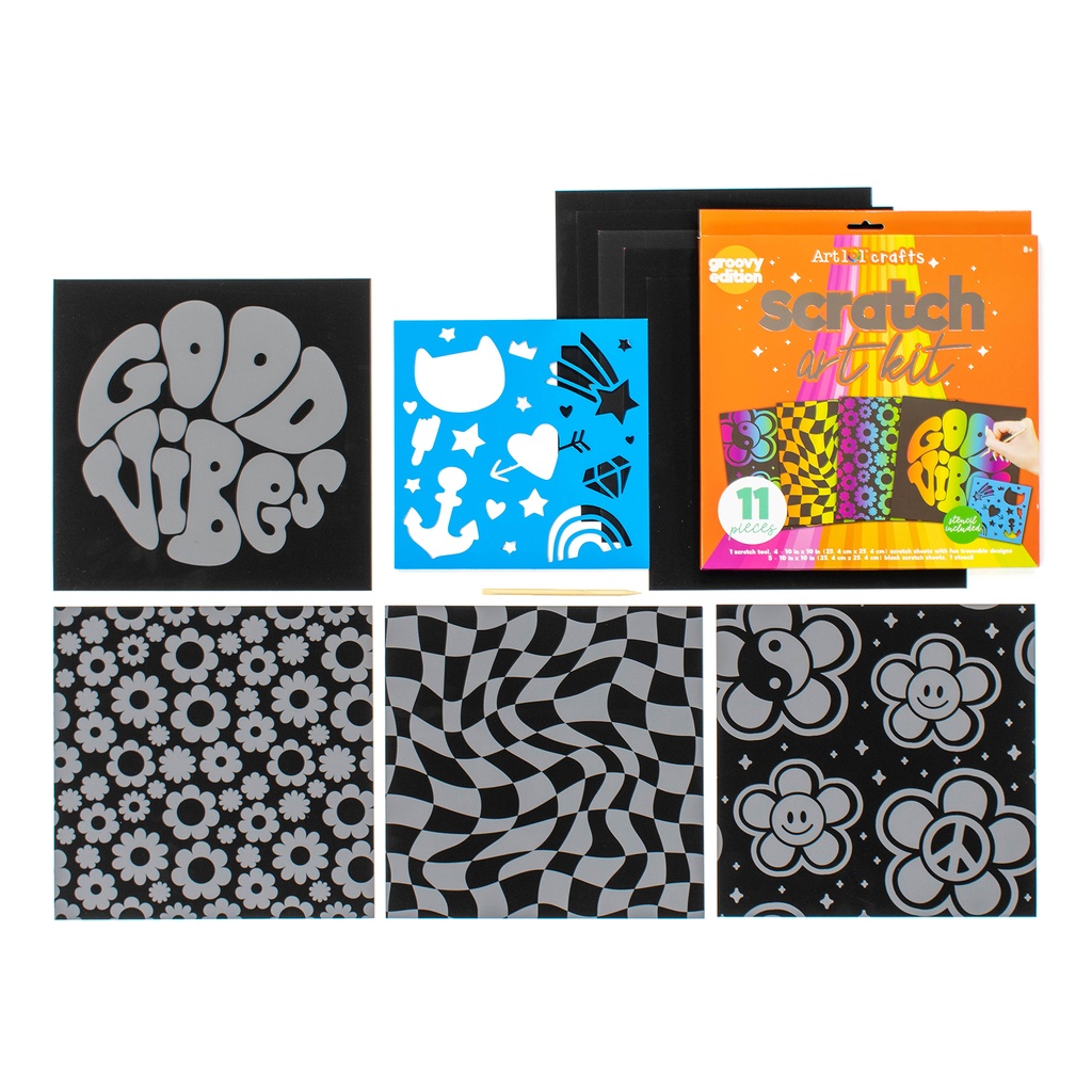 Scratch Art Kit 3-Pack