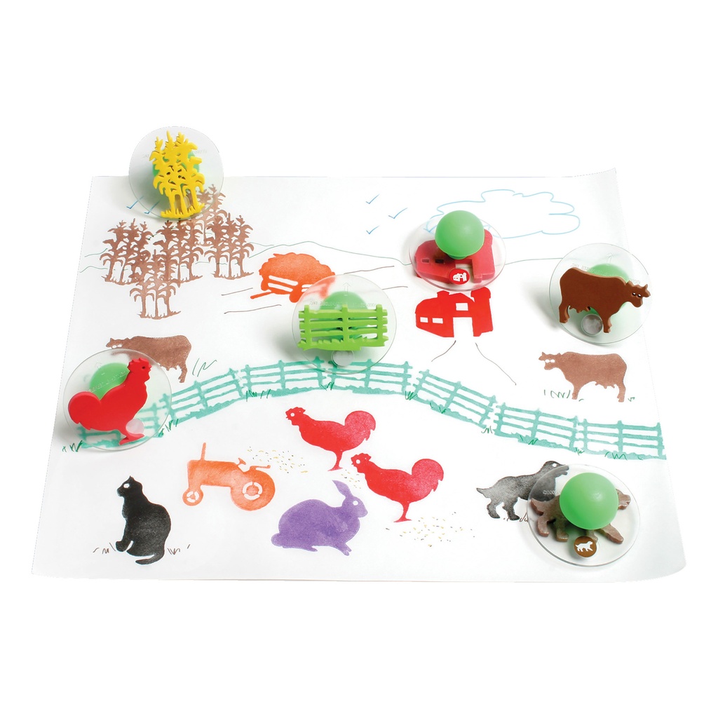 Farm Adventure Giant Stampers Set of 10