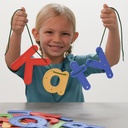 Uppercase and Lowercase Lacing Alphabet Set of 52