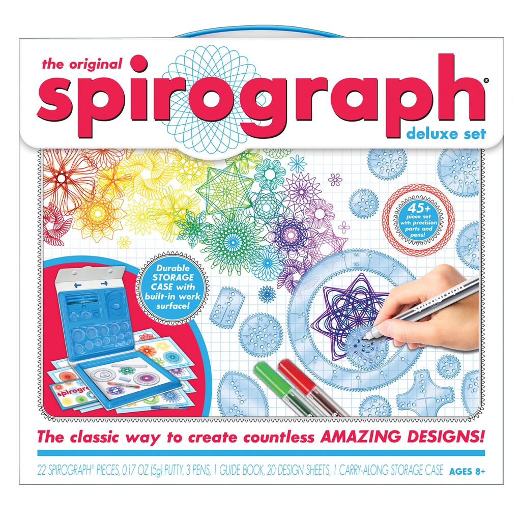 Spirograph® Original, Cyclex, Scratch & Shimmer and Design Tin Sets