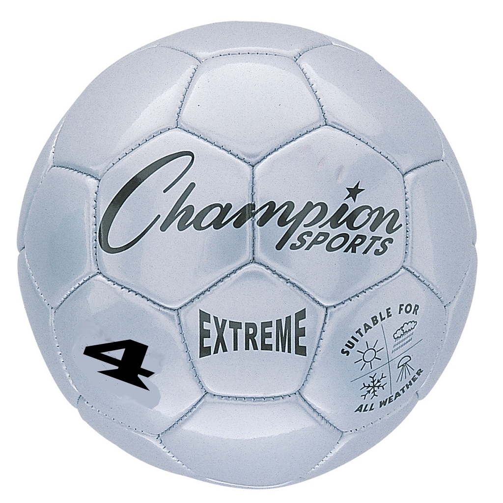 Silver Extreme Size 4 Soccer Balls 2ct