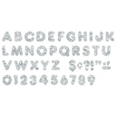 Silver Sparkle 4" Casual UC Ready Letters®