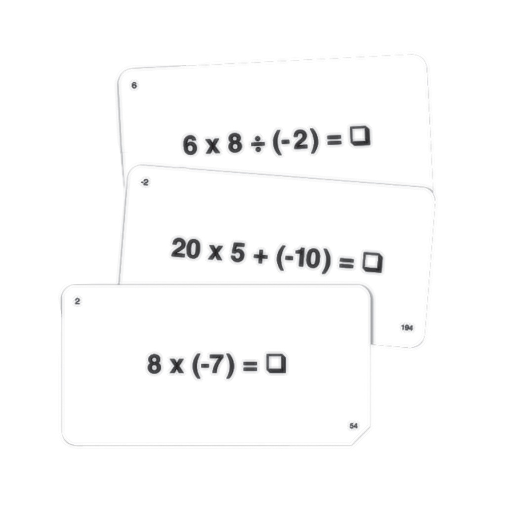 Integer Flash Cards