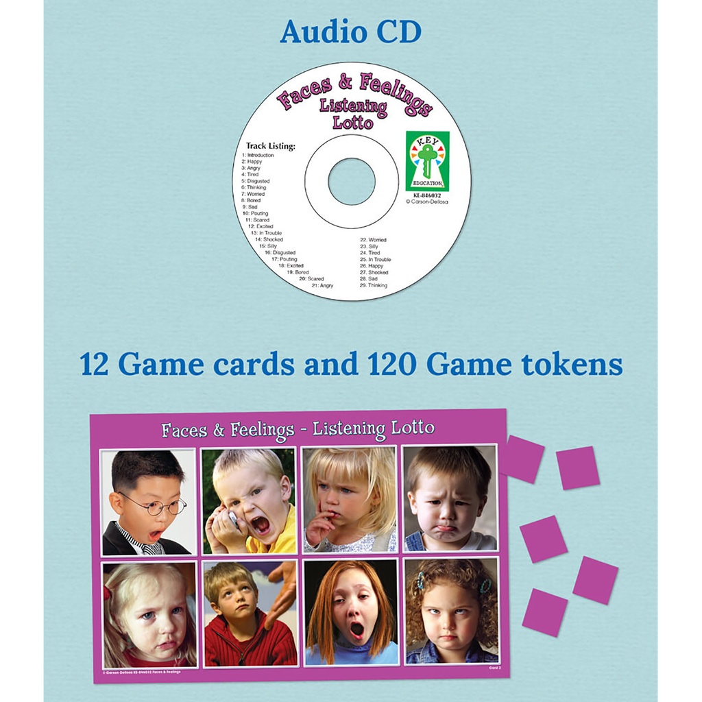 Listening Lotto: Alphabet Names & Sounds Board Game