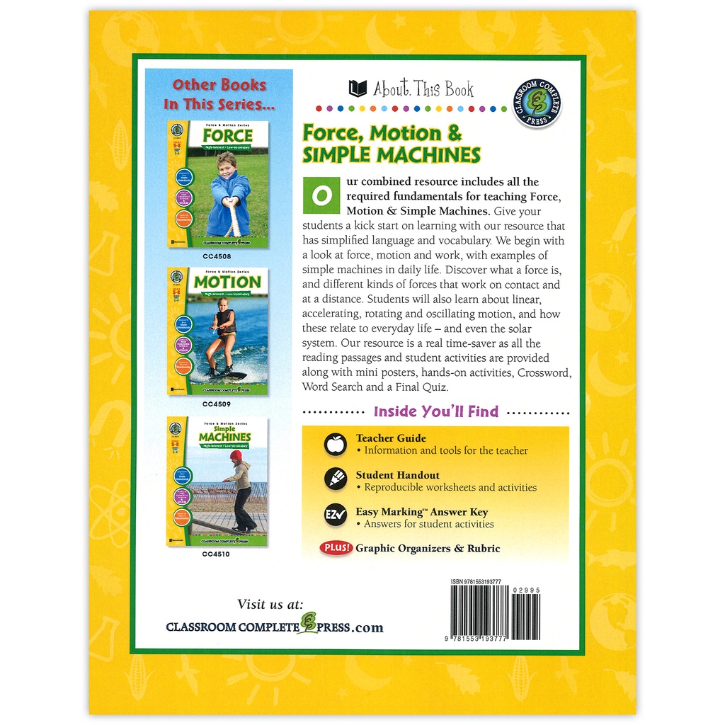 Force Motion & Simple Machines Big Book