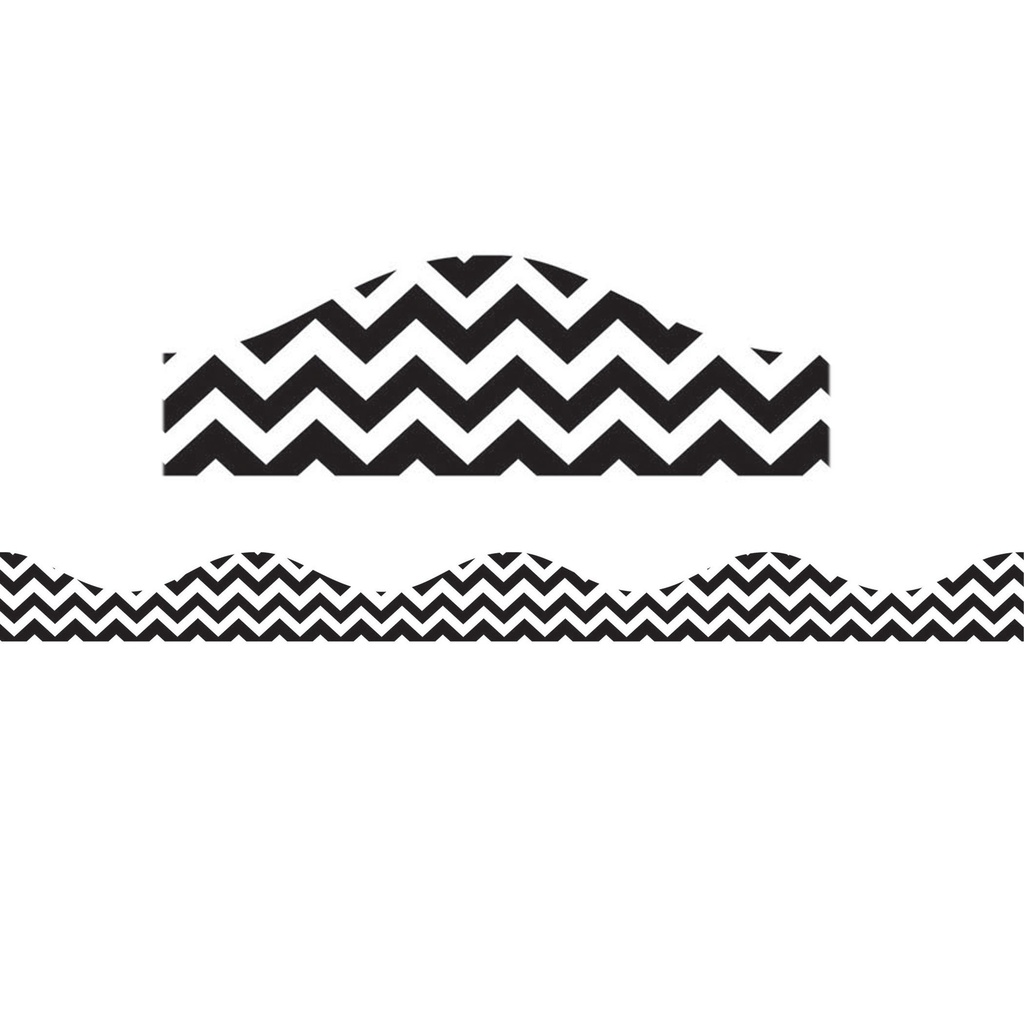 Black Chevron Magnetic Border 72 feet