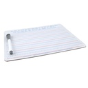 9" x 12" 2-Sided Ruled/Plain Handwriting Whiteboard with Marker/Eraser Sets 5ct