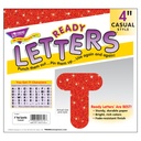 Red Sparkle 4" Casual UC Ready Letters®