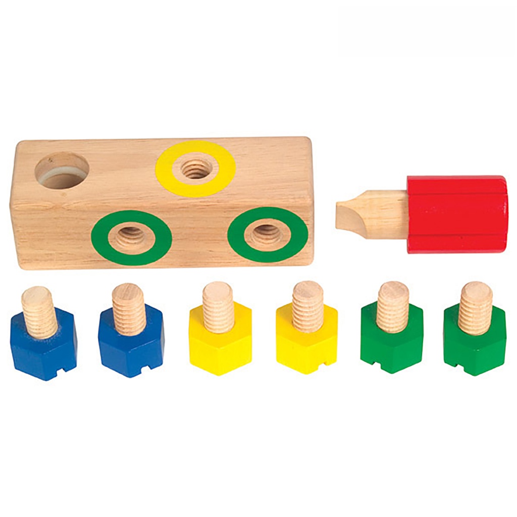 Screw Block™ Fine Motor Skill Matching Toy 8 Pieces