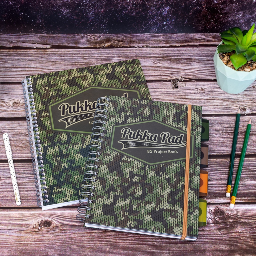 Camo B5 Project Books Pack 3