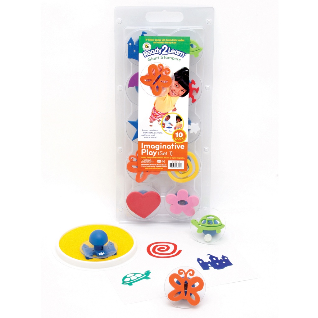 Imaginative Play Set 1 Giant Stampers Set of 10