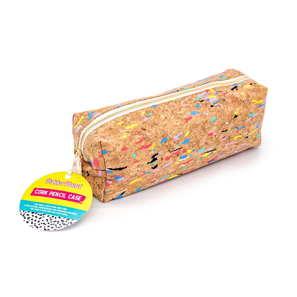 Pukka Planet Cork Pencil Cases Pack 6