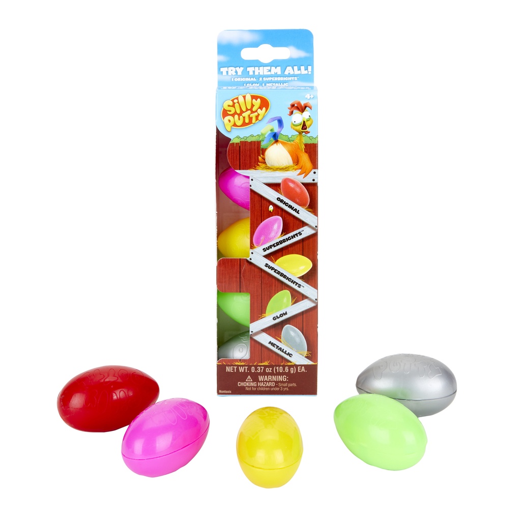 Silly Putty Eggs Party Pack, 5 Per Pack, 3 Packs