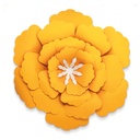 Orange, Yellow, Pink Flowers Dimensional Accents 3ct