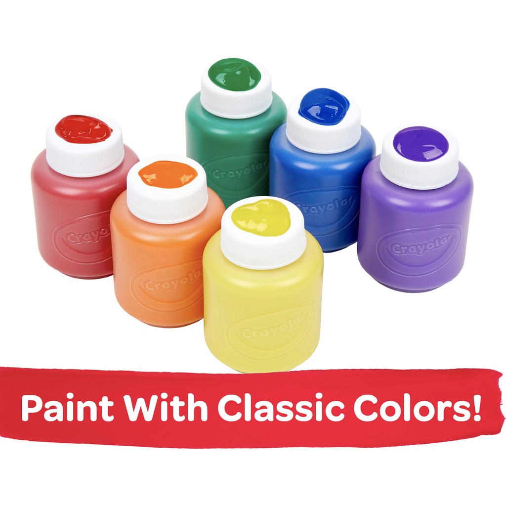 6 Classic Colors Washable Project Paints 2ct