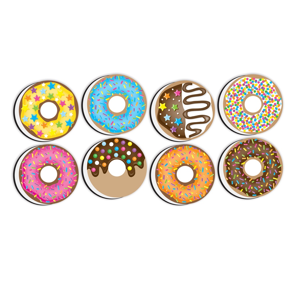 DonutFetti® Non-Magnetic Mini Whiteboard Erasers 16ct