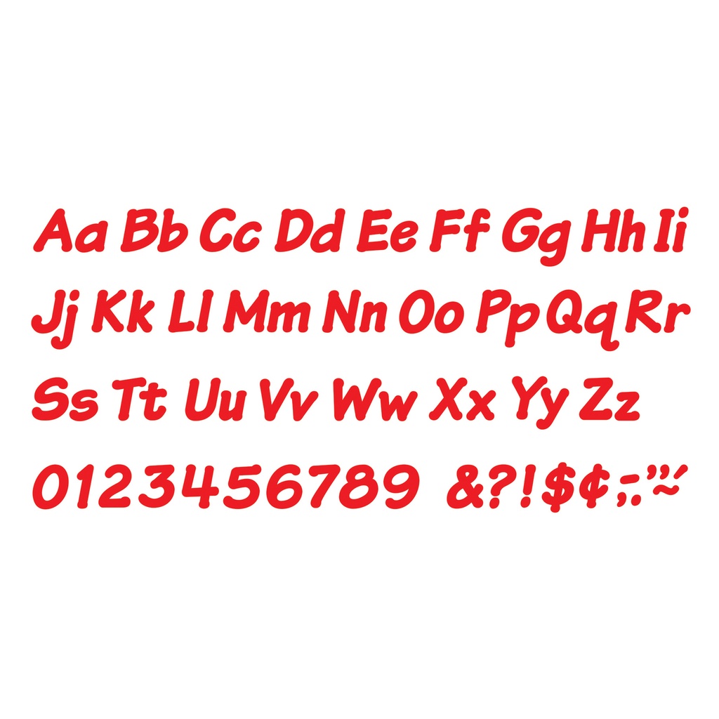 Red 4" Italic Combo Ready Letters®