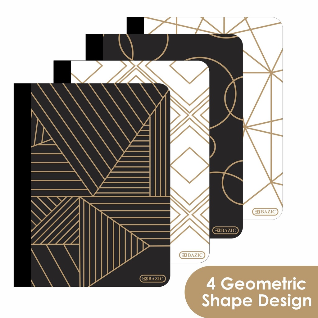 Assorted Geometric Composition Books Set of 12