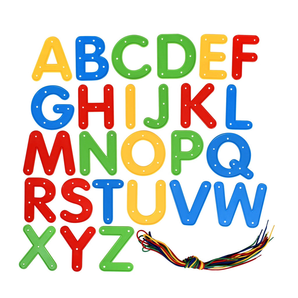 Uppercase Lacing Alphabet Set of 26