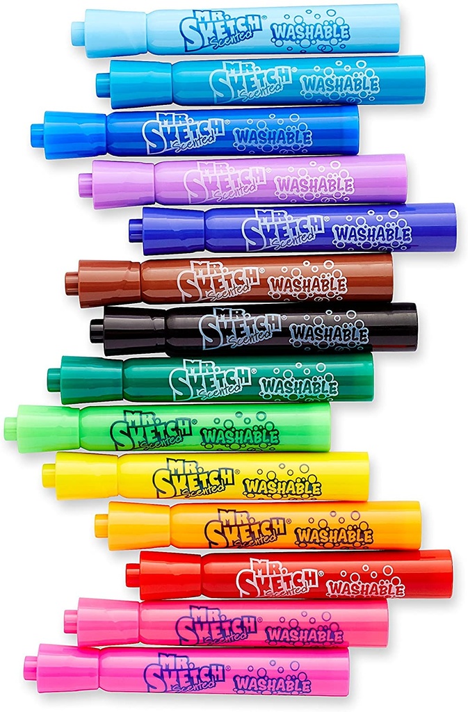 Mr. Sketch® Scented Washable Chisel Marker Sets, 10-Color 